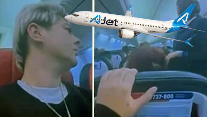 AJET'e ait yolcu uçağında büyük panik... Sosyal medyaya düşen görüntüler olay oldu!