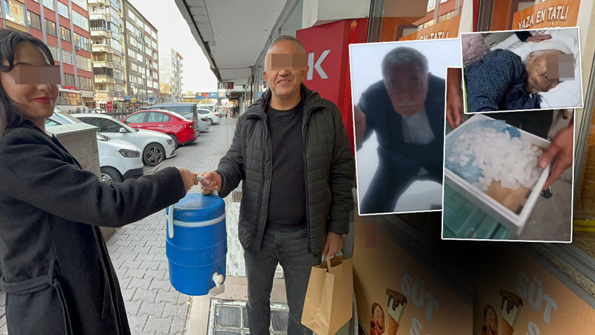 Torunu 81 yaşındaki hasta babaannesinin ''kar'' isteğini gerçek yaptı