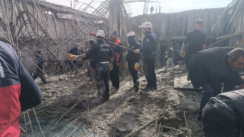 İki katlı inşaatta göçük: 5 işçi enkaz altında kaldı, 2 çocuk işçi yaşamını yitirdi - Resim: 2