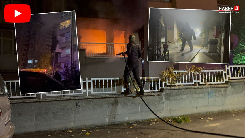 Kütahya'da 8 katlı apartman alevlere teslim oldu; 1 kişi hayatını kaybetti - Resim: 1