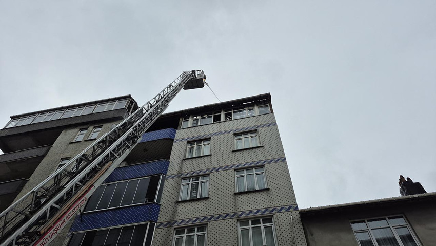 İstanbul'da 6 katlı binada yangın paniği: Ailesini kurtarmak isterken ölümden döndü - Resim: 2