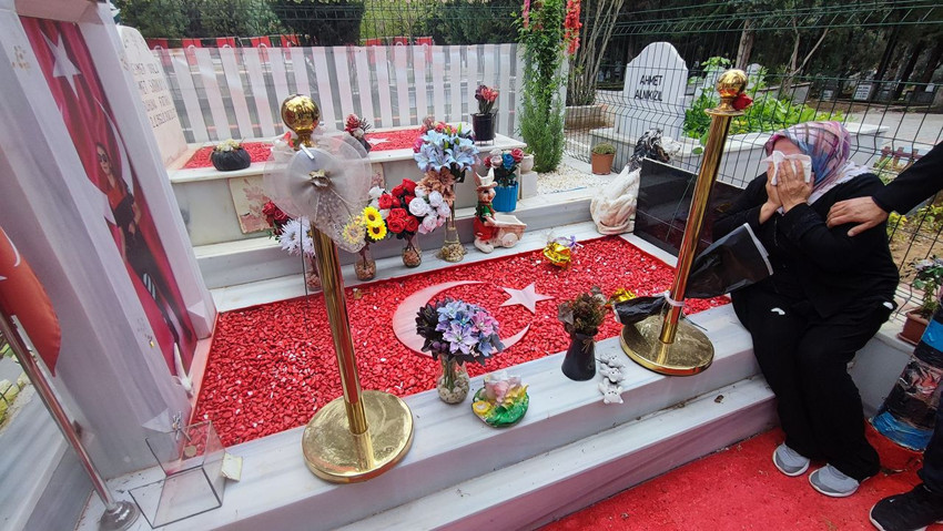 Genç yaşta hayatını kaybeden kadın polisin mezarına alçak saldırı! - Resim: 2