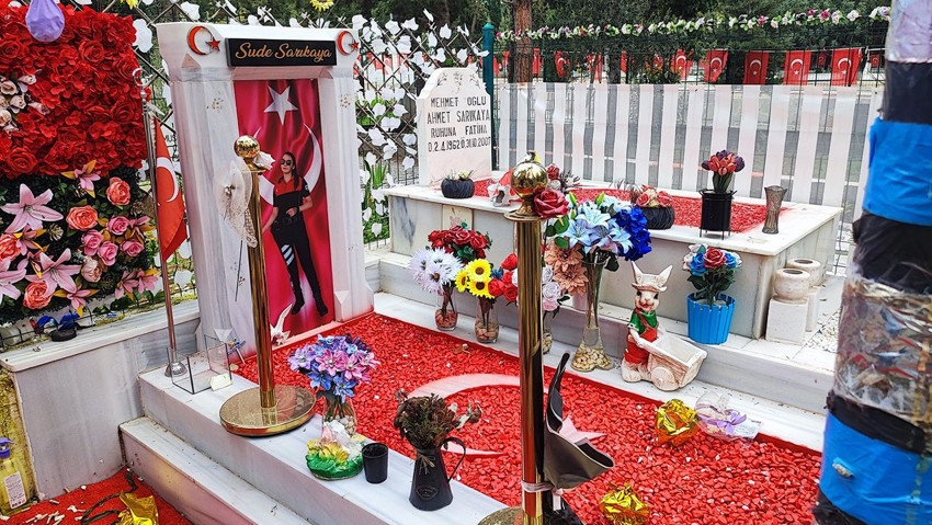 Genç yaşta hayatını kaybeden kadın polisin mezarına alçak saldırı! - Resim: 4