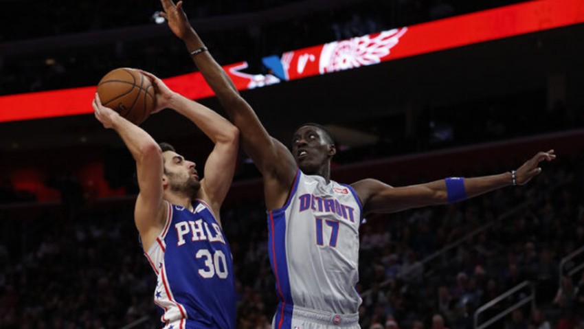 Detroit Pistons-Philadelphia 76ers maç sonucu: 109-125 (Furkan Korkmaz kariyer rekoru kırdı)