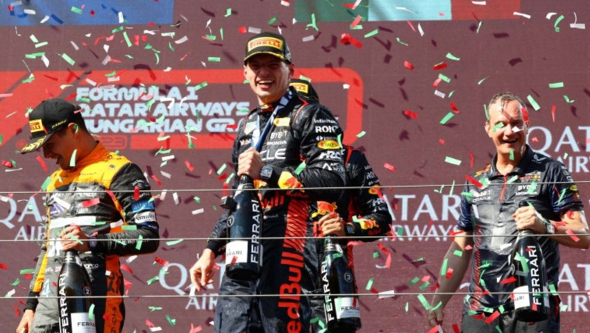 F1 Macaristan Grand Prix'sinde zafer Verstappen'in