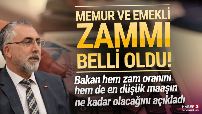 Memur ve emeklinin zam oranı belli oldu