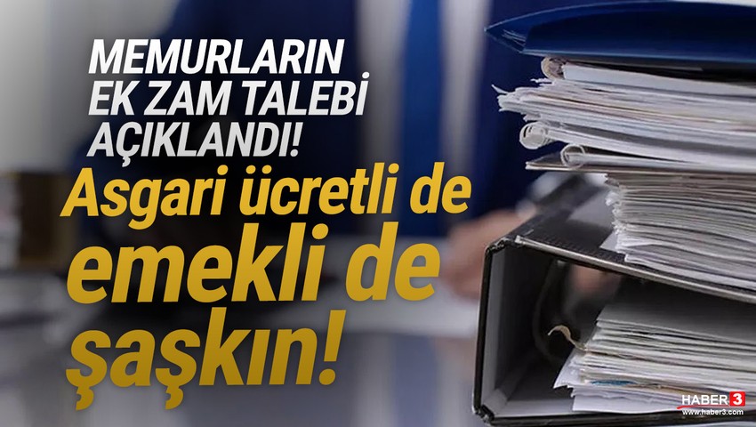 Memurlardan 30 bin liralık ek zam talebi