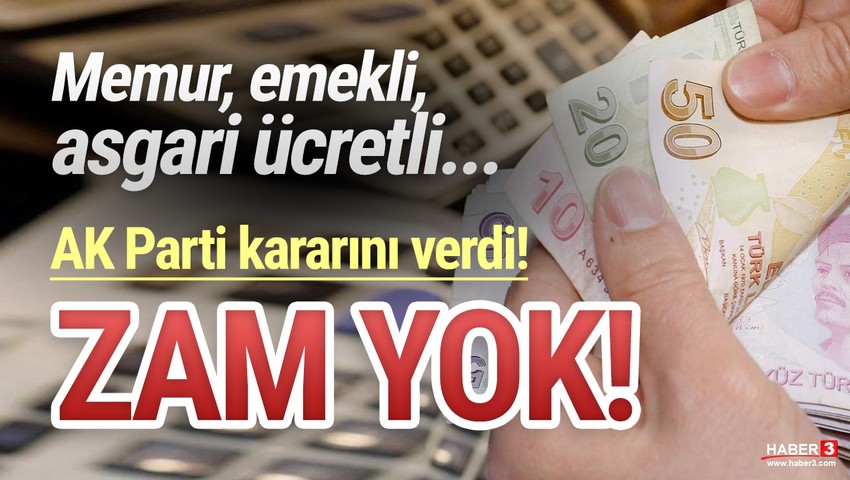 Emekliye de asgari ücretliye de zam yok