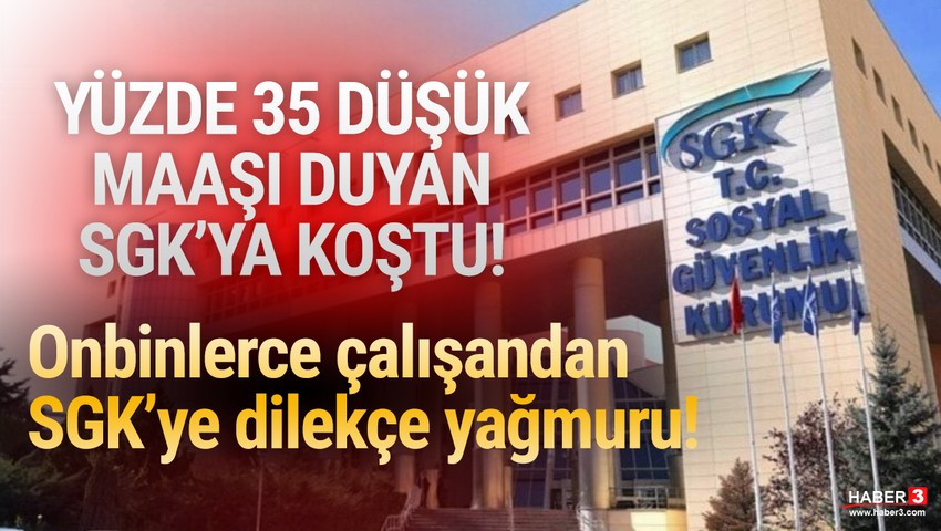 SGK'ya emeklilik başvurusu yağmuru