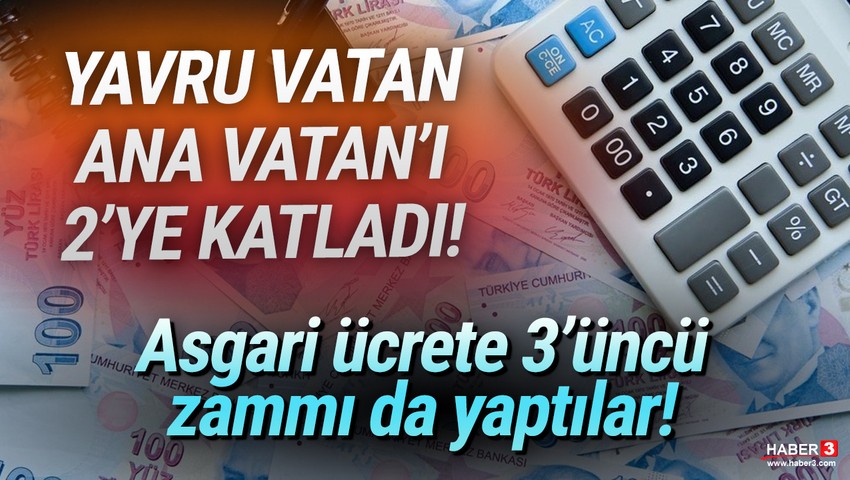 KKTC'de asgari ücrete 3. zam: Türkiye'yi katladı