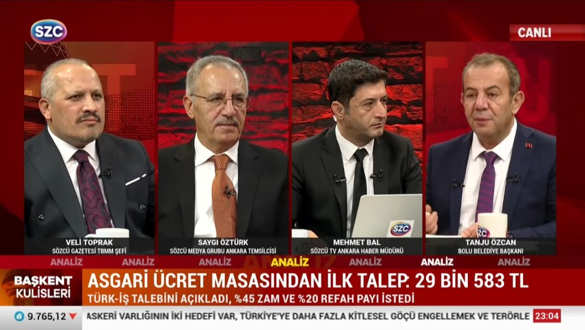 Sözcü TV yayını karıştı: Tanju Özcan canlı yayından kovuldu!