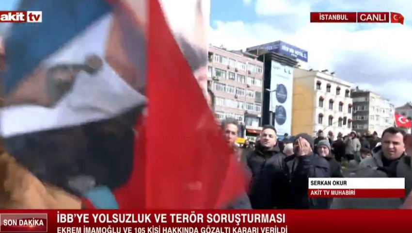 Akit TV muhabiri ile protestocu vatandaşlar arasında büyük tartışma!