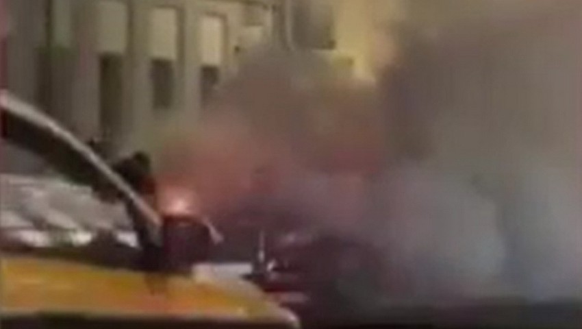 Putin'in limuzininde patlama! Araç alev topuna döndü!