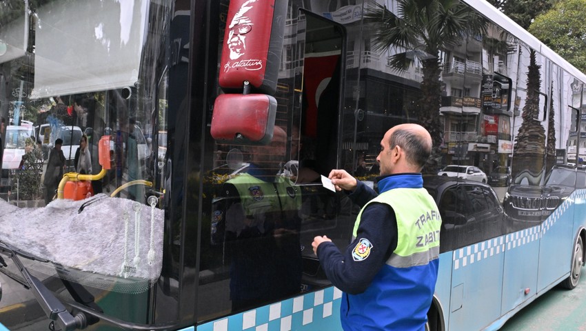 Manisa'da toplu taşıma araçlarında denetim