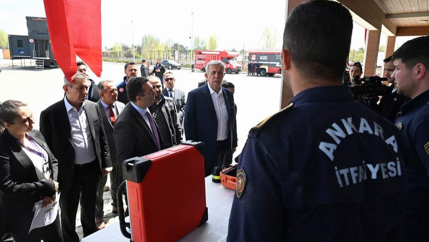 Başkent afetlere hazır: Mansur Yavaş, Afet Eğitim ve Lojistik Merkezi'ni tanıttı