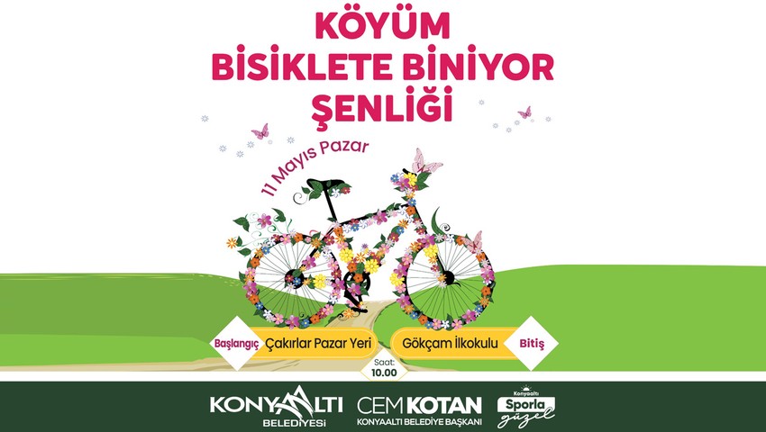 Konyaaltı'nın köylerinde bisiklet sürecekler