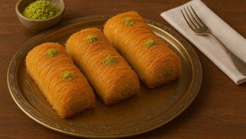 Tel Tel Döşenen Lezzet Burma Kadayıfın Altın Kıvamı