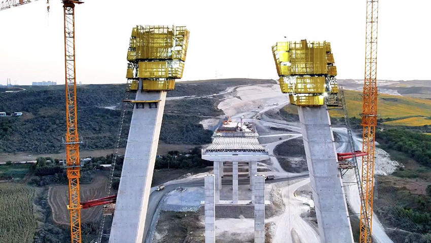 Kanal İstanbul'un ilk köprüsünde 100 metre geçildi - Resim: 3