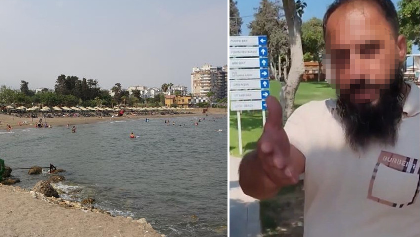 Girişi ücretli hale getirilen halk plajında gergin anlar!