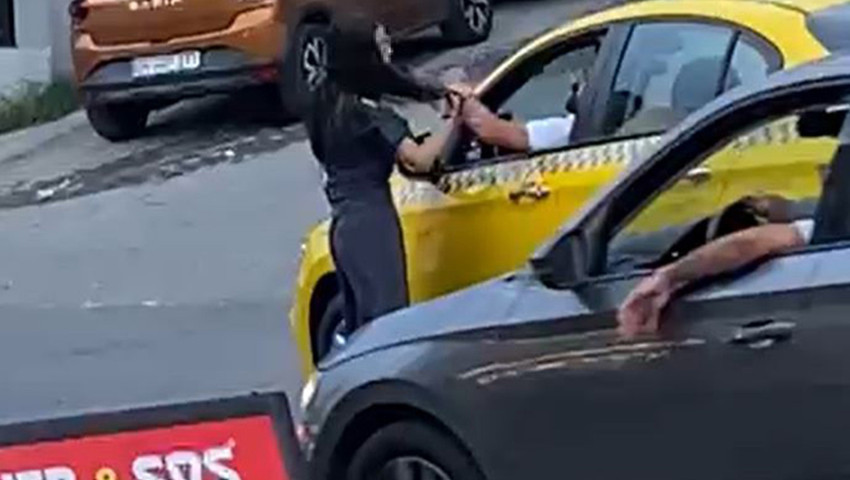 Taksi şoförü olacak psikopat, genç kadını yumruk atıp bayılttı!