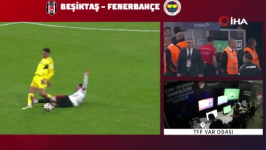 Beşiktaş - Fenerbahçe derbisinin VAR kayıtları açıklandı