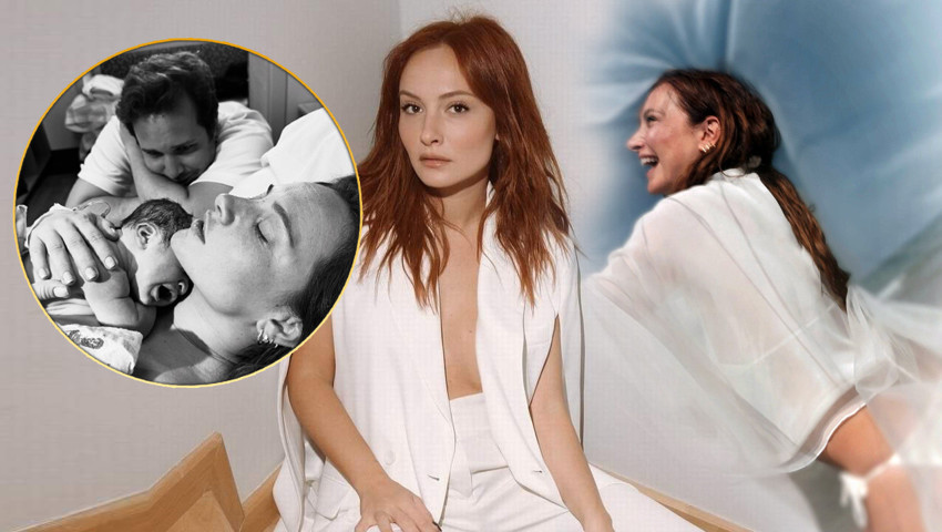 Ünlü çiftin büyük mutluluğu... Ekranların güzel oyuncusu anne oldu