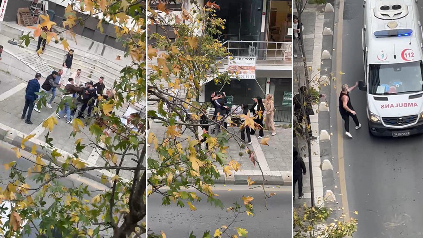 İstanbul'da 15 yaşındaki kıza taciz iddiasında kan aktı: Dehşet anları kamerada!