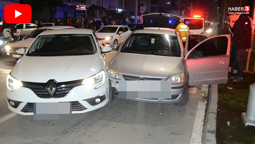 ''Dur'' ihtarından kaçarken öyle birinin aracına çarptı ki...