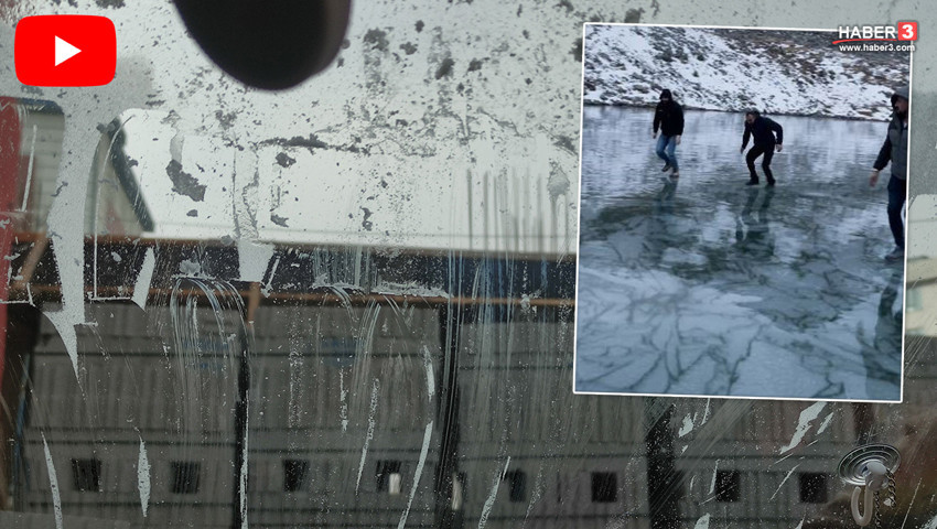 Burası Kuzey Kutbu değil Türkiye... Her şey bir gecede dondu!