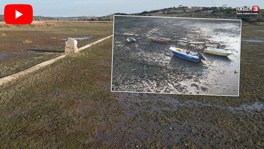İstanbul'un su kaynağı çöle döndü, tarihin izleri ortaya çıktı!