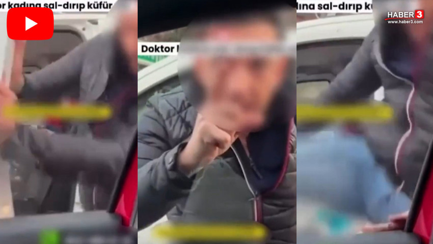 Trafikte kadın sürücüye küfür yağdırıp aracına zarar veren maganda yakalandı!