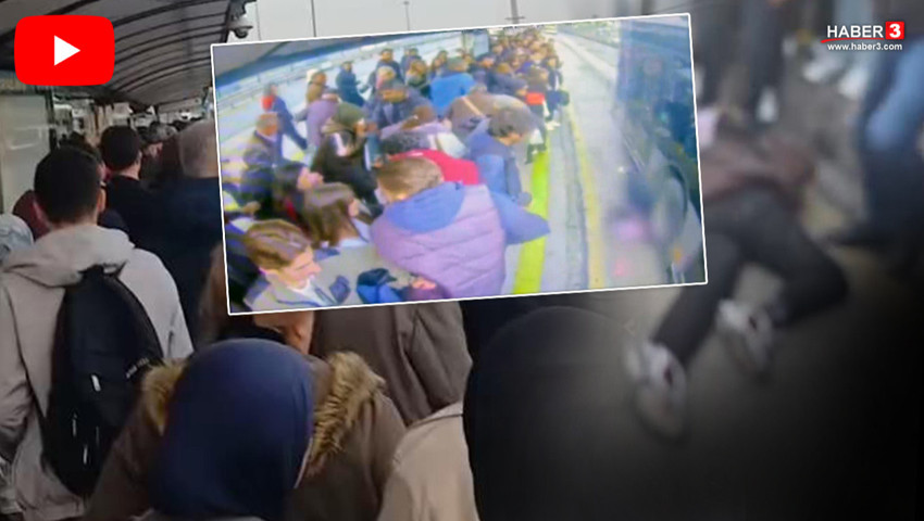 Metrobüs durağında korkunç kaza: Metrobüs bayılıp yola düşen genç kıza çarptı!