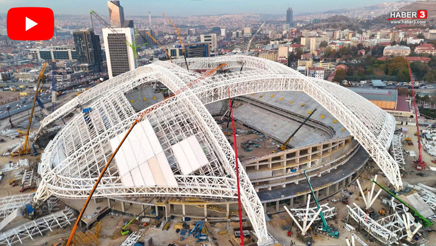 Dünya çapında bir ilk olacak dev 19 Mayıs Stadyumu'nun son hali dron kamerasında