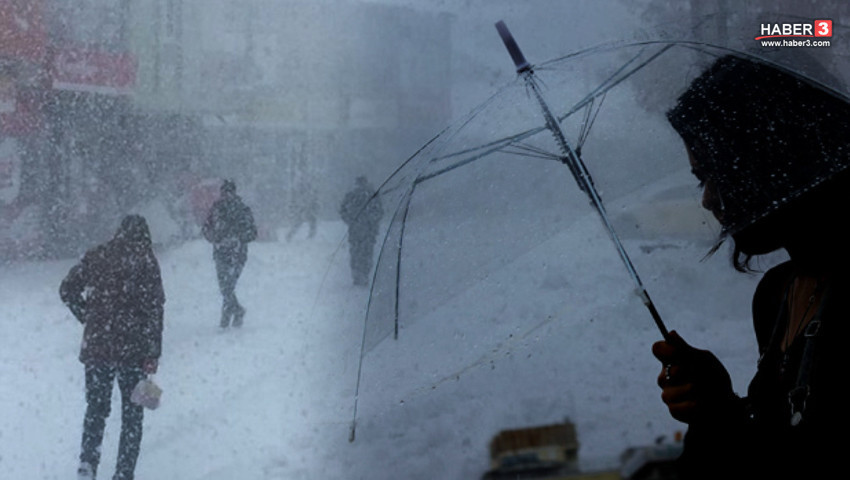 5 il için sarı alarm verildi: Kar, sağanak ve fırtına geliyor!