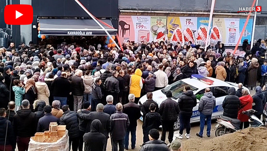 Açılış nedeniyle 19 üründe 19 TL kampanyası izdihama dönüştü, insanlar birbirini ezdi!