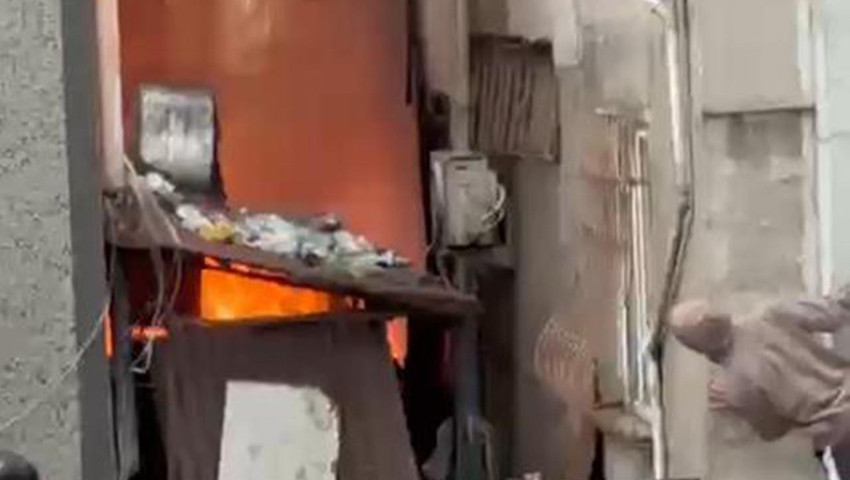 İstanbul'da 5 katlı binada korkutan yangın