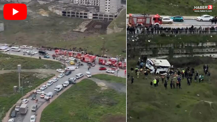 İstanbul'da facia! İşçi servisi şarampole uçtu