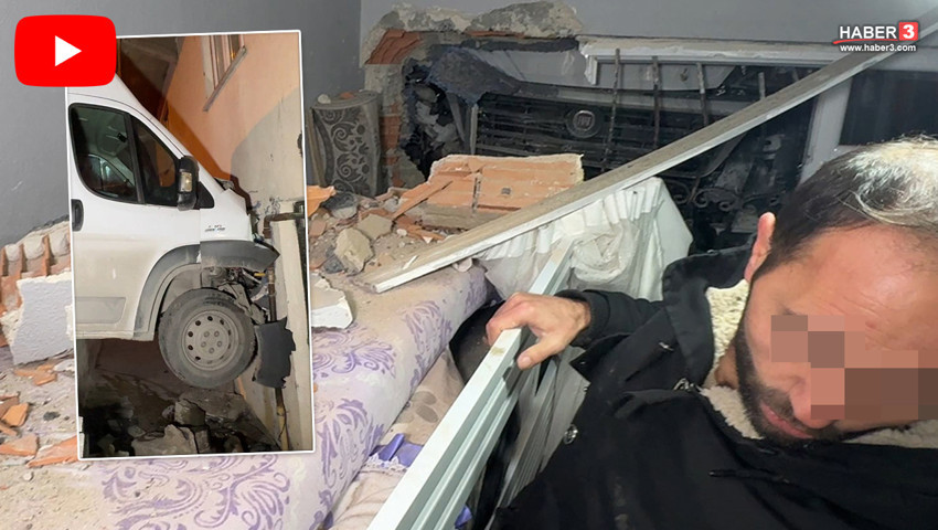 İstanbul'da yatak odasında trafik kazası: Bir facia ucuz atlatıldı!