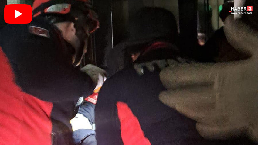 Anne ve kızının içinde olduğu asansörün halatı koptu, bir facianın eşiğinden dönüldü!