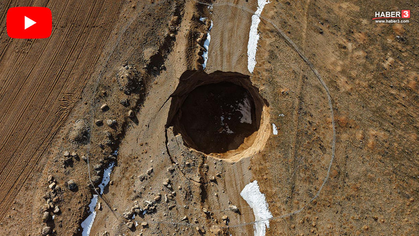 Yer yarıldı, 30 metrelik dev çukur panik yarattı!