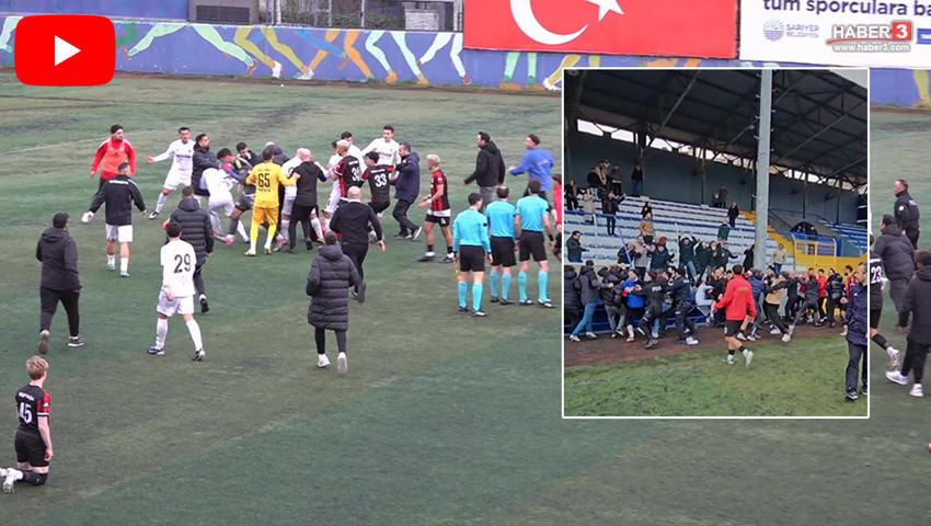 Maç sonrası stadyum karıştı: Futbolcular ve taraftarlar bir olup rakip takıma saldırdı
