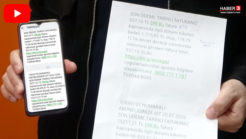 Vatandaş 98 bin 459 TL'lik doğalgaz faturasını görünce ne diyeceğini bilemedi!