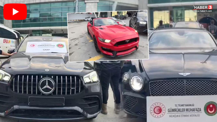 600 milyon TL'lik operasyon: Birbirinden lüks 65 araca el konuldu