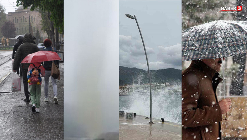 Yalancı bahar bitti; yağışlar geri dönüyor! Meteoroloji hortum alarmı verdi!
