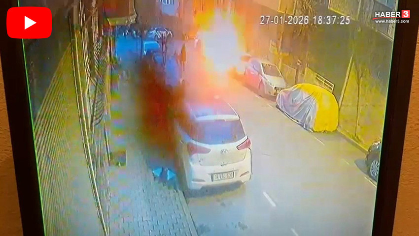 İstanbul'da ev yapımı bombayla saldırı anı kamerada!