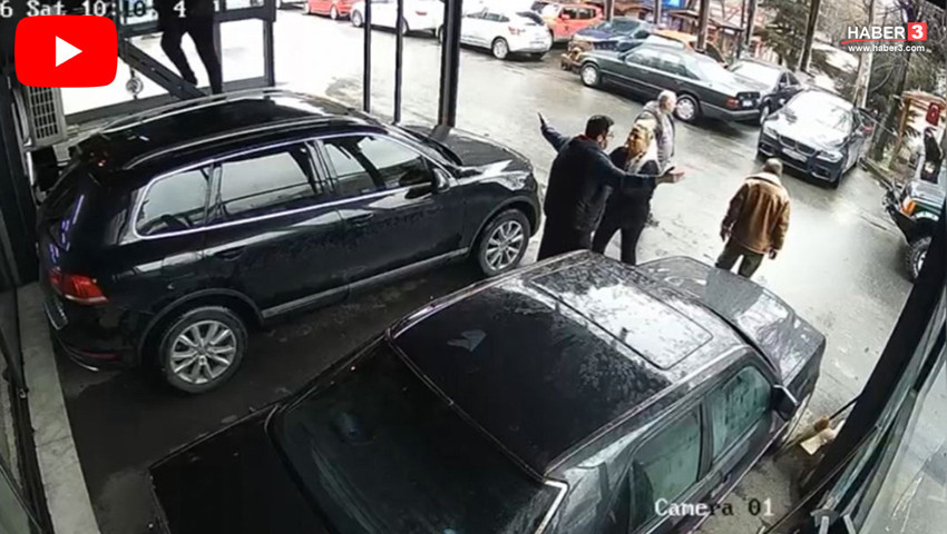 Kocasının eski ortağı silahla iş yerini bastı, eşi kocasına siper oldu!