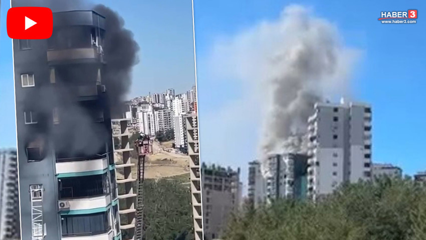 Apartmanın 10'uncu katında yangın çıktı, polis havaya ateş açmak zorunda kaldı