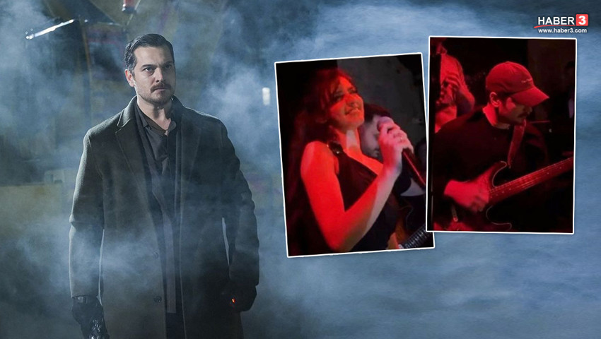 Eşref Rüya'nın yakışıklısı Çağatay Ulusoy sevgilisi Aslıhan Malbora için sahneye çıktı