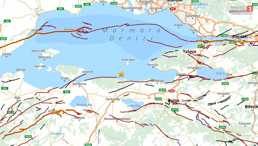 Marmara Denizi'nde 3,9 büyüklüğünde deprem! Bursa'dan İstanbul'a kadar hissedildi