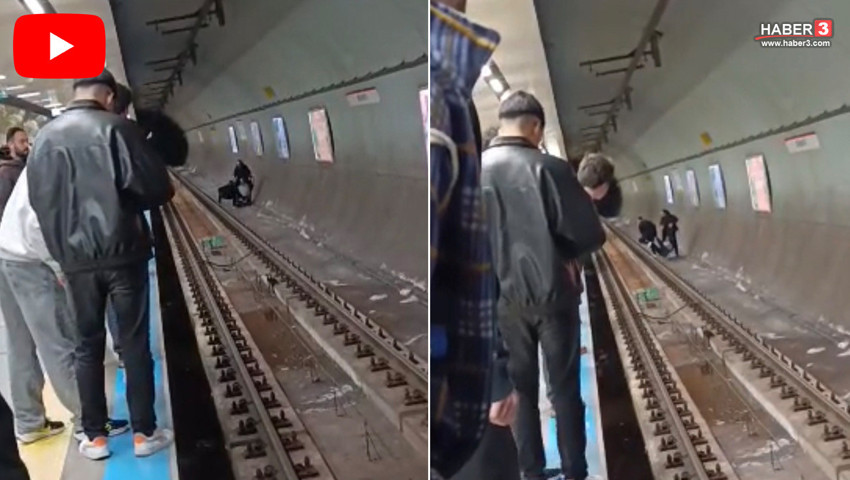 Kadıköy metrosunda dehşet anları: İntihar girişimini yolcular engelledi